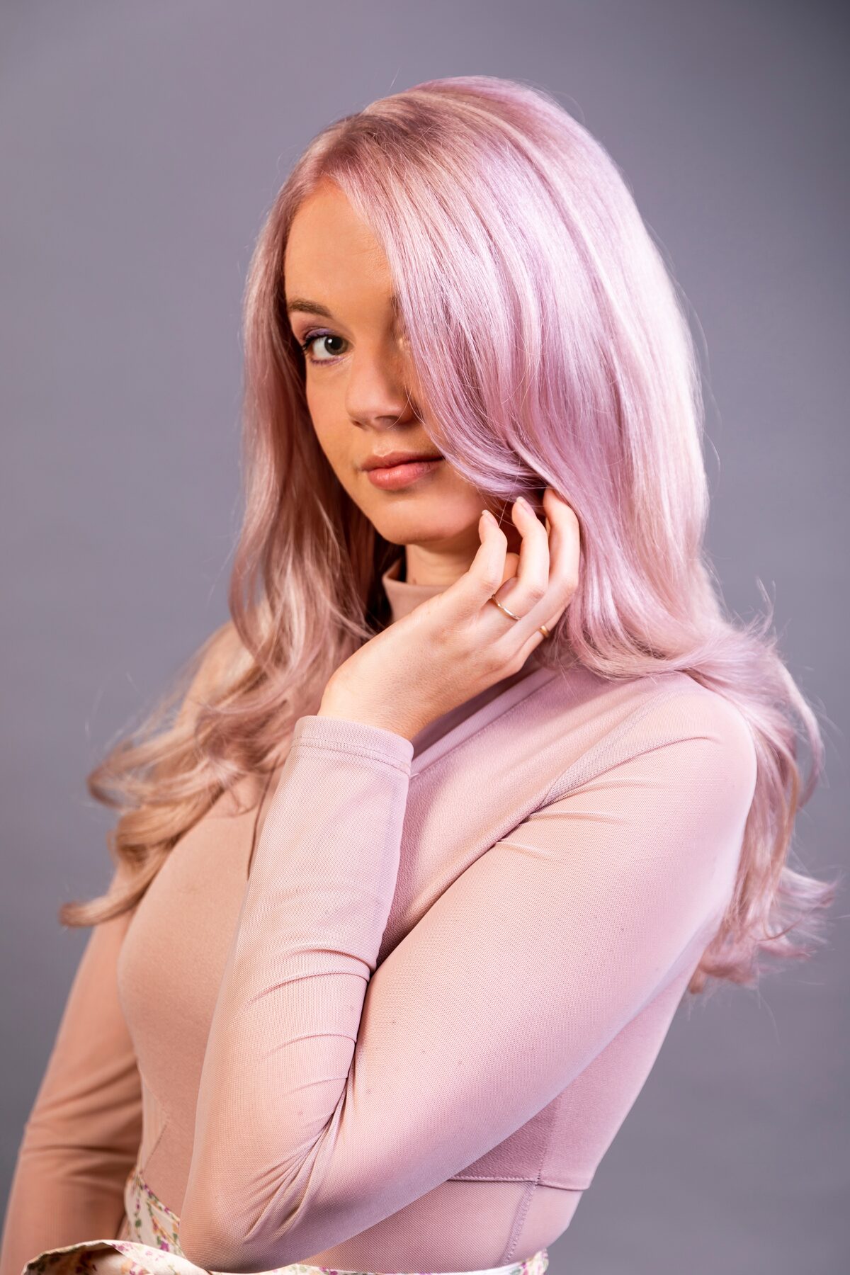 Pastell Pink Coloration Portrait